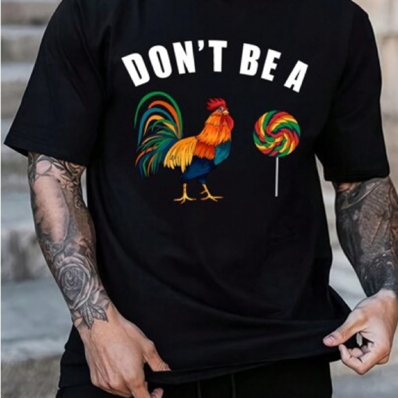 SHEIN Other - SHEIN “DONT BE A” Black Short Sleeve Graphic Tee (NWOT)